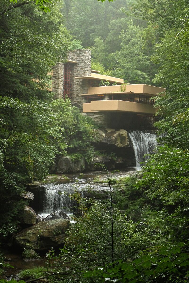 Fallingwater. Photo by Duane Wessels, via Flickr.