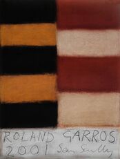 Affiche ancienne Roland Garros 2001 de Sean Scully 2001 Affiche ancienne Roland Garros 2001 de Sean Scully 2001