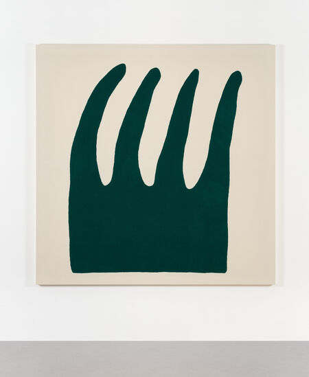 Adelaide Cioni, ‘Green palm’, 2025, Painting, Wool stitched on canvas, P420