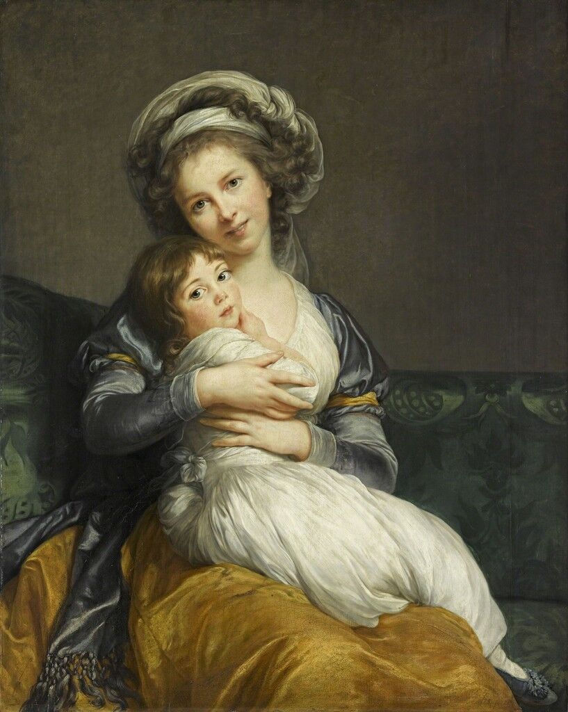Self-Portrait with her Daughter, Julie