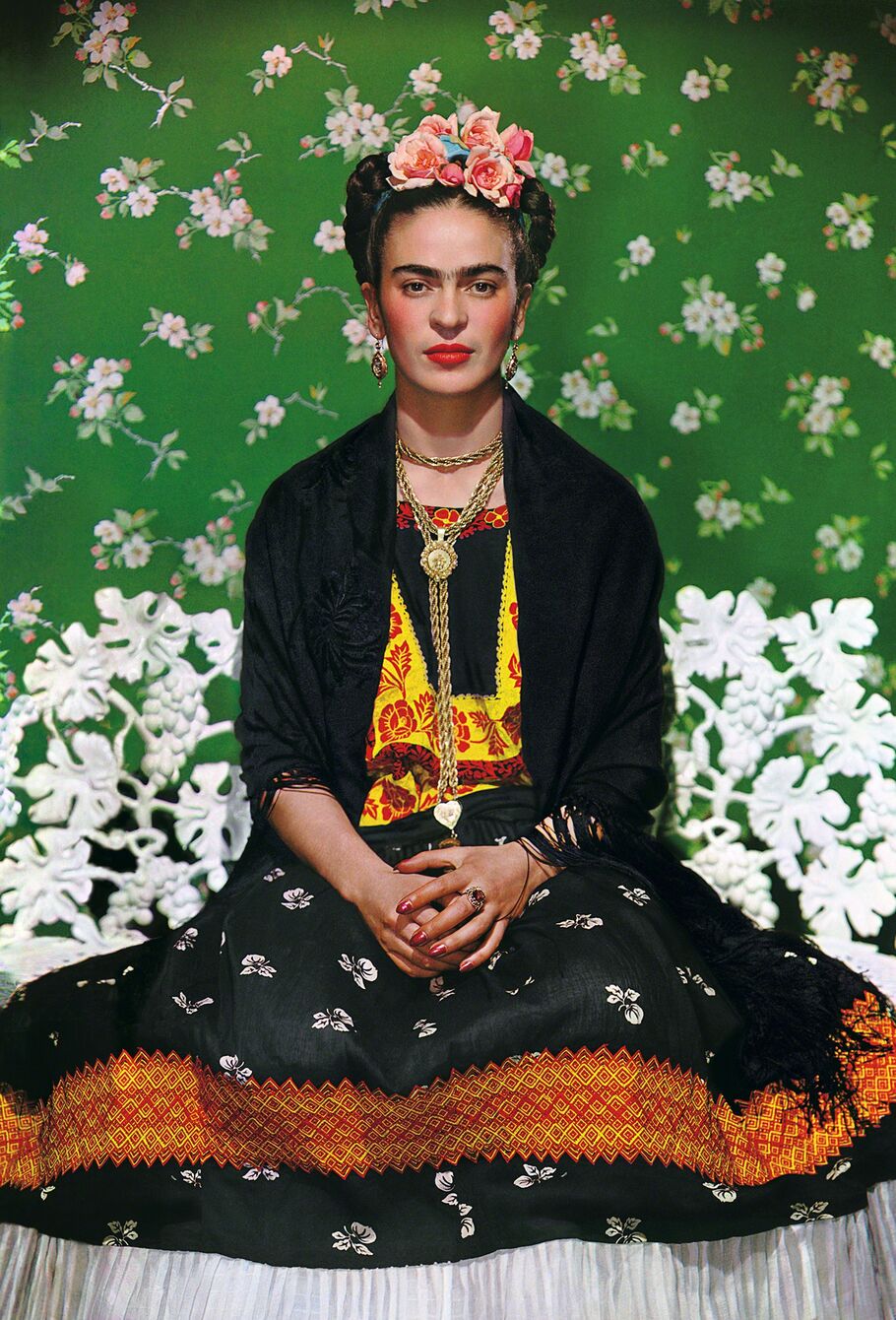 Nickolas Muray, ‘Frida Kahlo on White Bench, New York (2nd Edition)’, 1939, Photography, Gelatin Silver Print, Throckmorton Fine Art