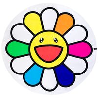 Takashi Murakami: Murakami.Flowers Dot Flower #0000 Floor Mat