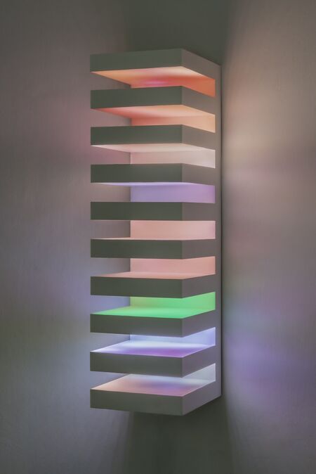 Daniel Canogar, ‘Margins’, 2024, Mixed Media, Metal structure, led panels, electronic components, generative custom software, real-time data, internet connection, Max Estrella