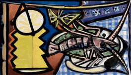 Pablo Picasso, Un violon accroché au mur (Le violon) (1913)