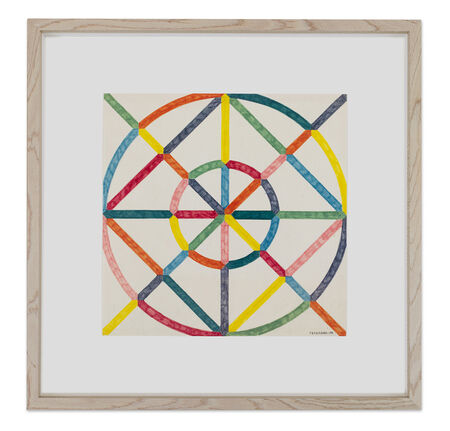 Eduardo Terrazas, ‘Possibilities of a Structure: Cosmos 1.1.57b’, 1974, Drawing, Collage or other Work on Paper, Marker on paper, Timothy Taylor