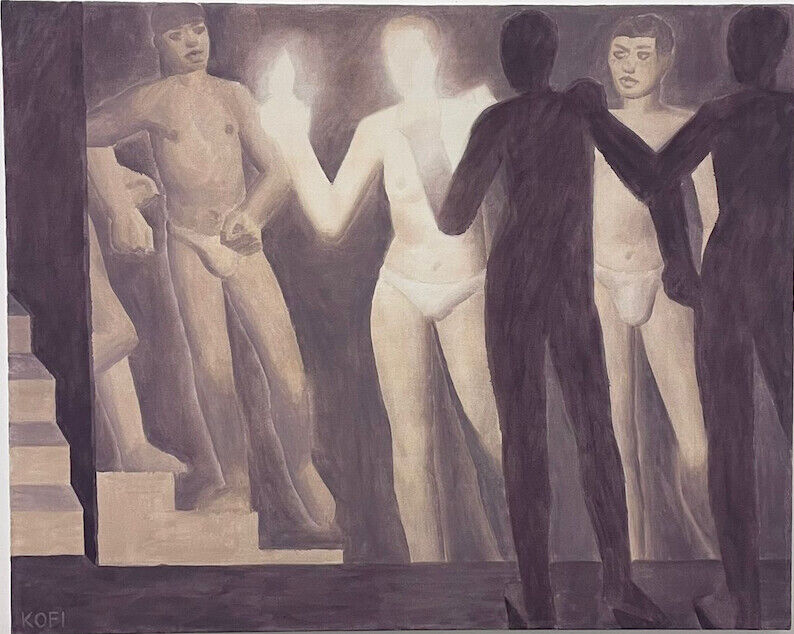 Kofi Perry, ‘Discovering the Great Mirror ’, 2024, Painting, Essence on Canvas, DADA Gallery