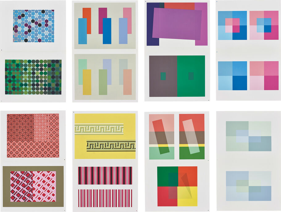 palettes from josef alber's interactions of color