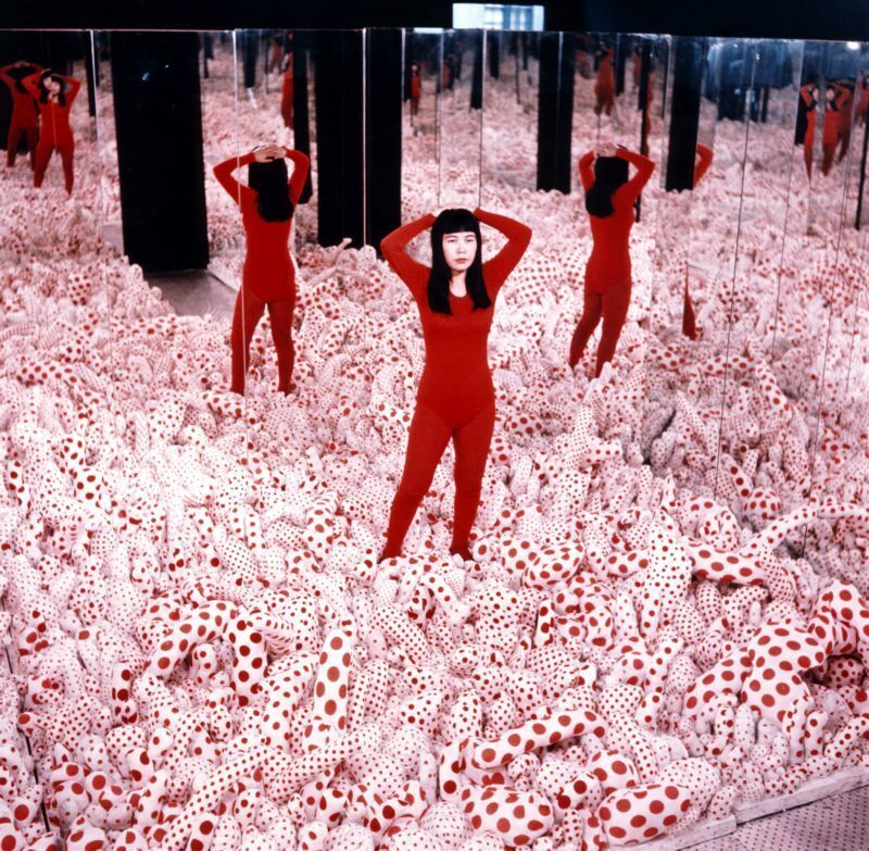 Explore the influence of Yayoi Kusama through the book 'Creating