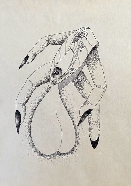 Cossette Zeno, ‘Hang in There!’, 1954, Drawing, Collage or other Work on Paper, Ink on paper, Richard Saltoun