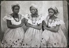 Seydou Keïta  Two women in camisoles with zazou hairstyles (ca