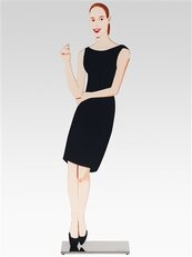 alex katz the black dress Alex Katz "the Black Dress" Canvas Print, Contemporary Portrait Art, Large Canvas Wall Art, Oversized Statement Piece