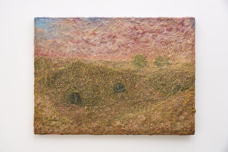 Moon Mean, ‘GgoGgoMaTeLeToBi’, 2025, Painting, Black ink and metallic tempera on handmade paper, ThisWeekendRoom