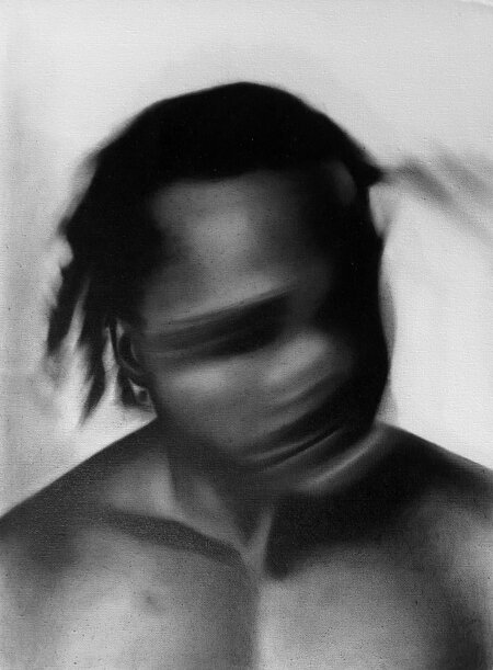 Talut Kareem, ‘Untitled 2’, 2023, Drawing, Collage or other Work on Paper, Charcoal on canvas sheet, THK Gallery