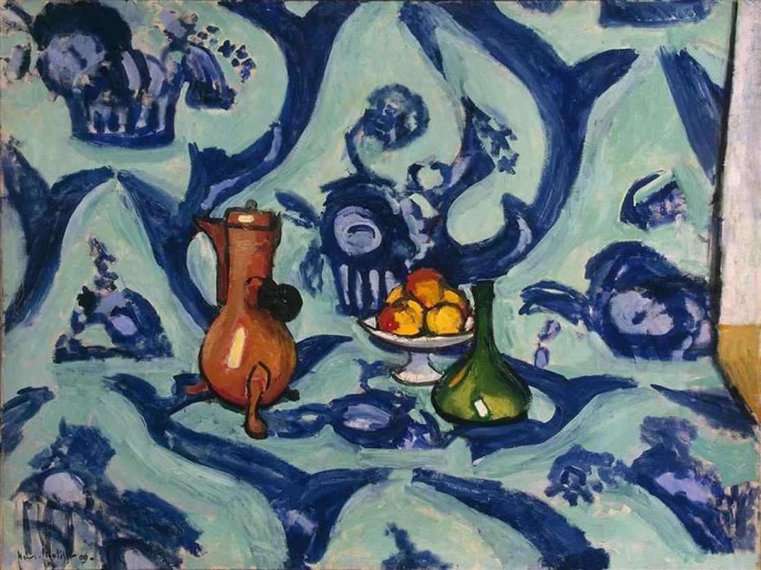 Henri Matisse, Still Life with Blue Tablecloth, 1909. Collection of the State Hermitage Museum.