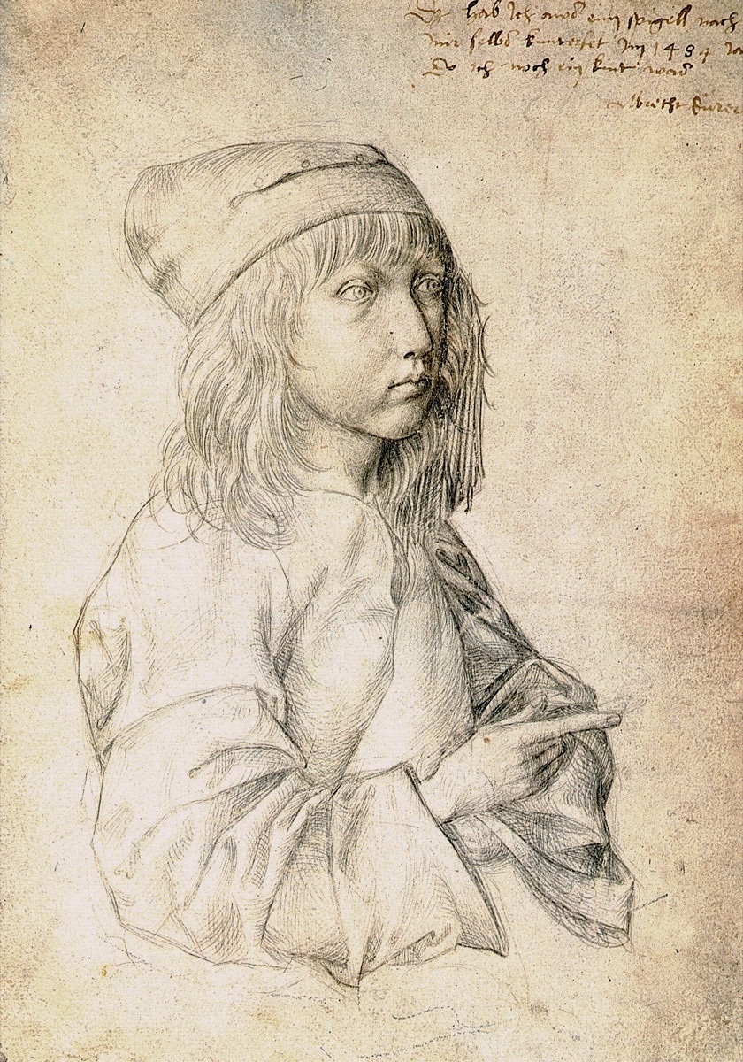 Albrecht Dürer, Self-portrait at the age of thirteen, 1484. Image via Wikimedia Commons.