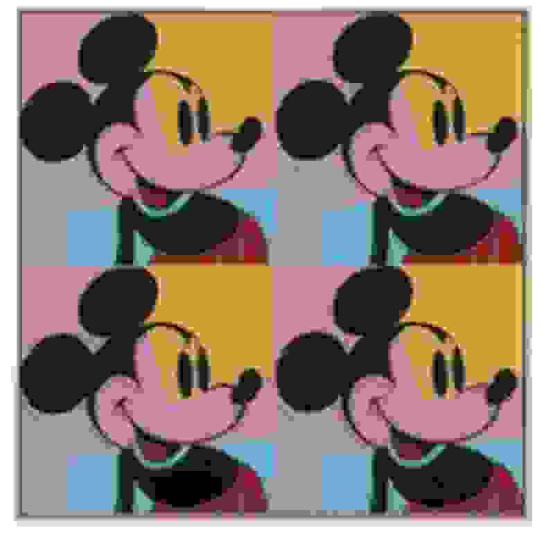 Andy Warhol Quadrant Mickey Mouse Artsy