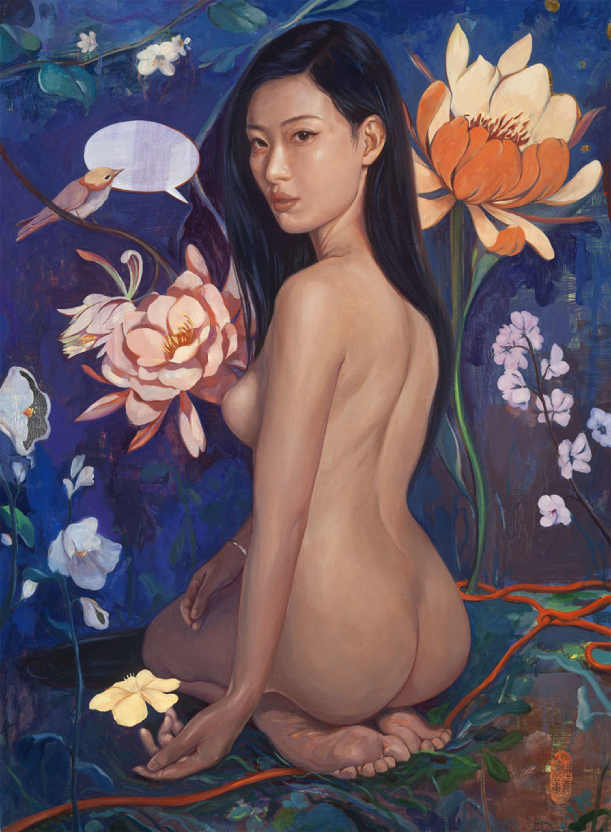 Flowers Are Eternal Inspirations in Art 14 Helice-Wen-paintings