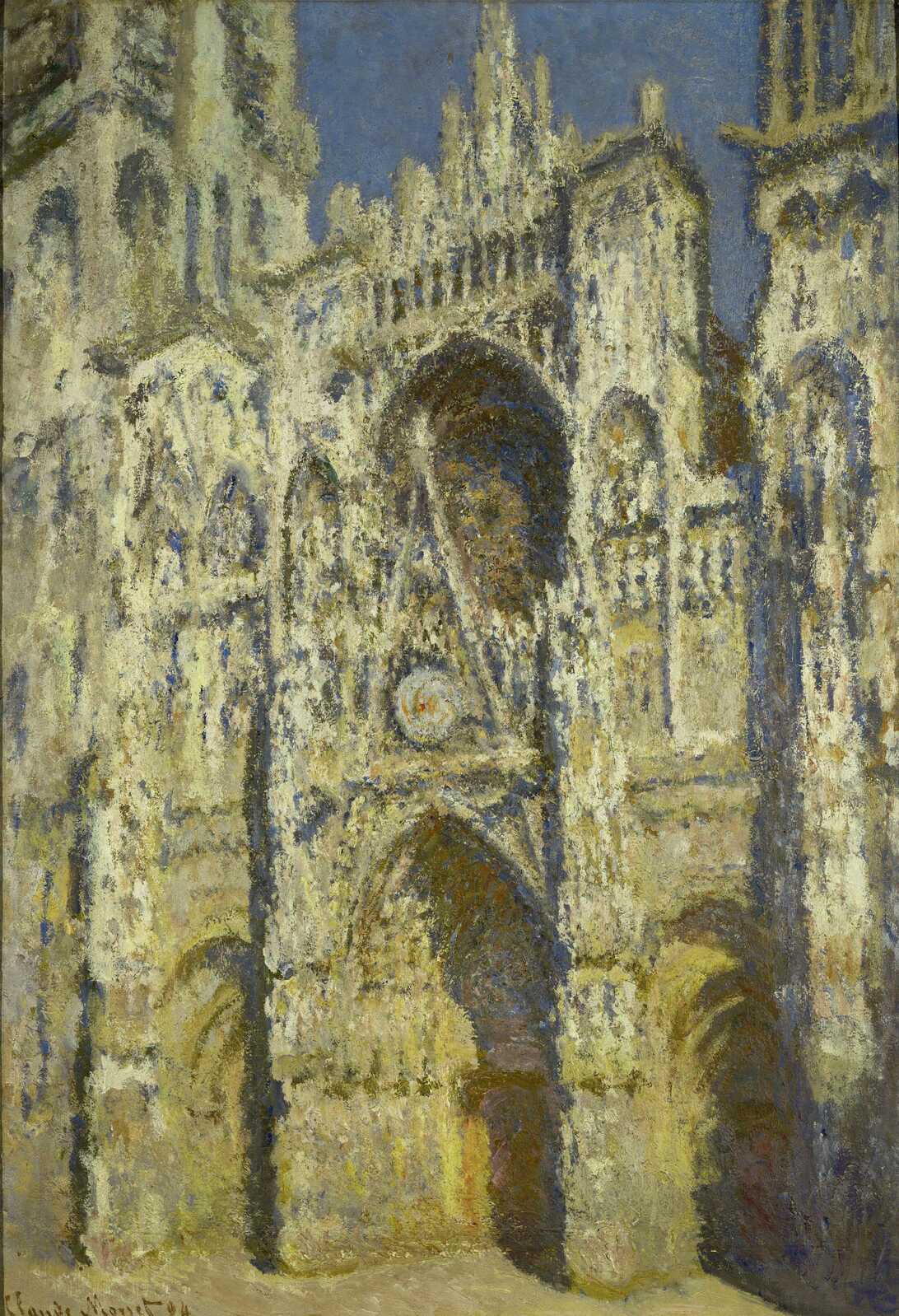 Claude Monet | La Cathédrale de Rouen: plein soleil, harmonie bleue et ...