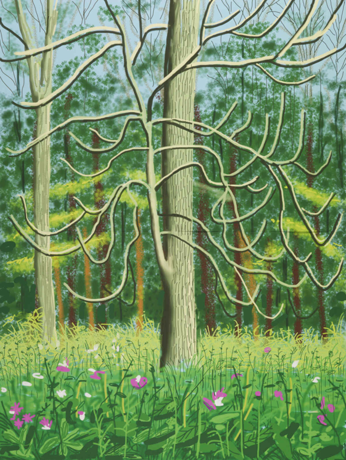 David Hockney's iPad Drawings - For Sale on Artsy David Hockney's iPad Drawings - For Sale on Artsy