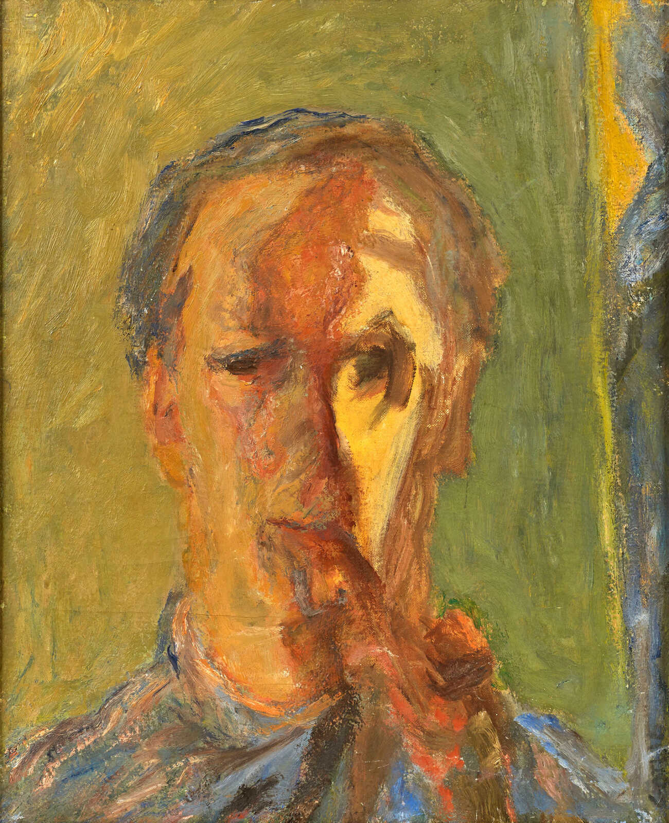 Henryk Gotlib Selfportrait with Pipe (19501952) Artsy