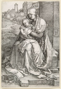 Virgin and Child with Saint Anne/ Stretched or Rolled Albrecht Durer