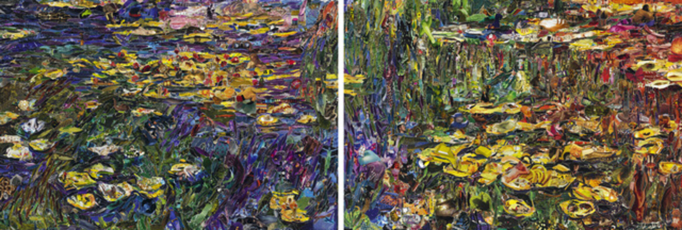 Download Vik Muniz Nympheas After Claude Monet Diptych 2013 HD Wallpaper Vik Muniz Nympheas After Claude Monet Diptych 2013 Free