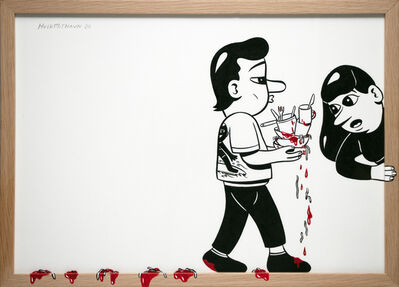 Thanks For Dinner HuskMitNavn, âThanks For Dinnerâ, acrylic on frame and paper