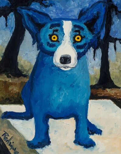 George Rodrigue George W Bush Presidential Seal Blue Dog 2001