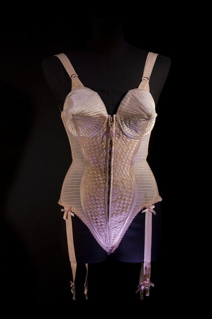 Jean Paul Gaultier | Corset-style body suit with garters, worn by Madonna during the “Metropolis” (“Express Yourself”) sequence of the Blond Ambition World Tour (1990)