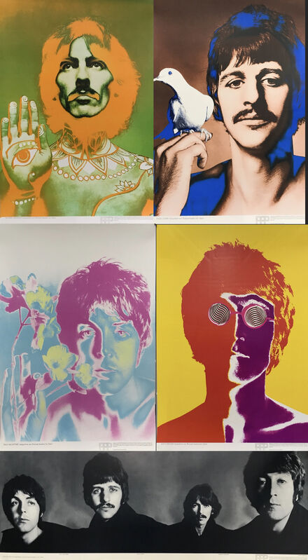 ORIGINAL AUTHENTIC BEATLES POSTER SET 5 BY RICHARD AVEDON DONE IN 1967 