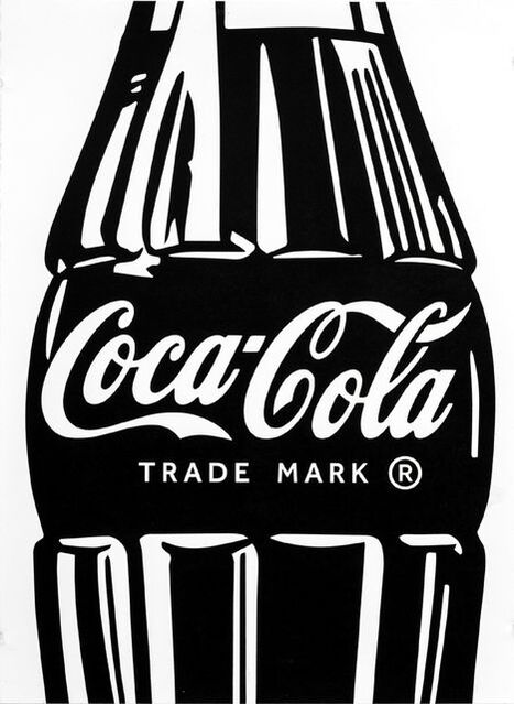 Cey Adams Single Coca Cola Black On White 2017 Available For Sale Artsy