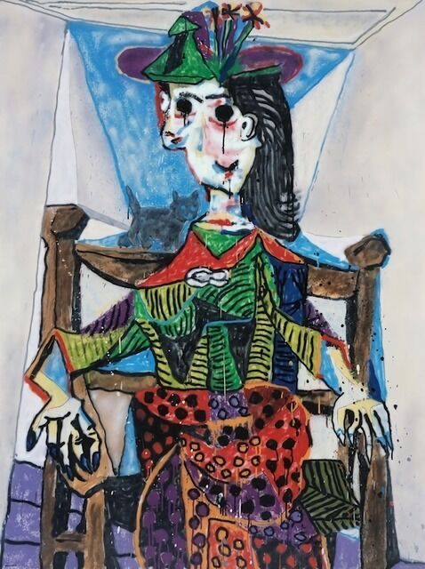 MADSAKI | Dora Maar au Chat 2_P (2020) | Available for Sale | Artsy