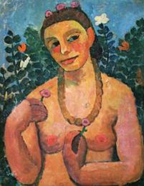 Image result for Paula Modersohn Becker self portrait with amber necklace 1906