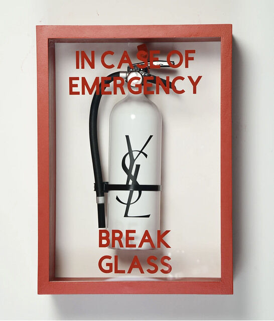 10 Width Legendin Case of Emergency Break Glass Brady 127260 Fire Safety Sign 7 Height Red on White