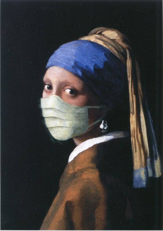 Alan Beck Girl With Pearl Earring And Face Mask Available For Sale Artsy Alan Beck Girl With Pearl Earring And Face Mask Available For Sale Artsy