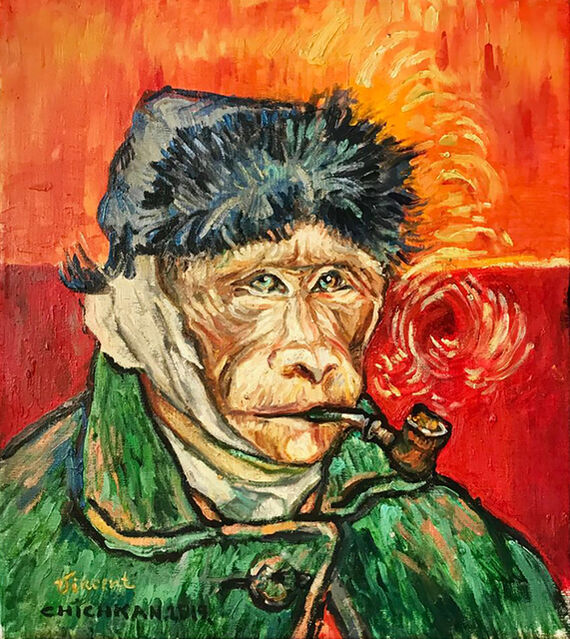Ilya Chichkan Homage To Vincent Van Gogh Self Portrait With