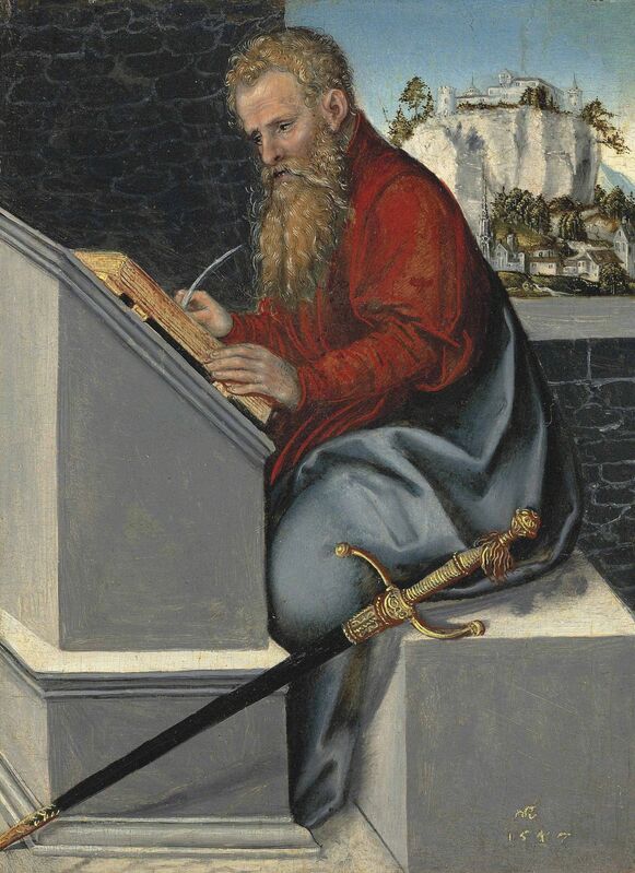Lucas Cranach the Younger | Saint Paul in his study (1547) | Artsy