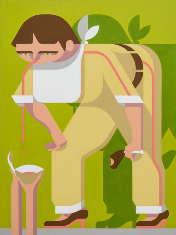 2003 Entstanden Malerei Auf Holz Von Leonhard Rosenberger