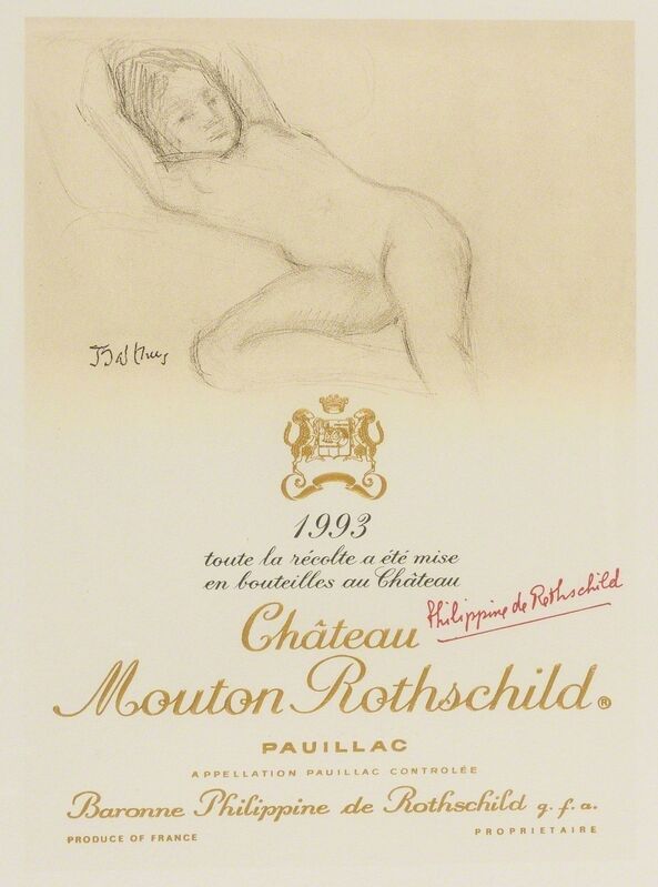 Balthus | Chateau Mouton Rothschild Pauillac wine label (1993 ...
