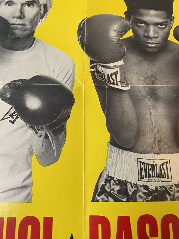 Uptell Metal Sign Andy Warhol Basquiat Boxing Poster Art 12 X 8 Inches