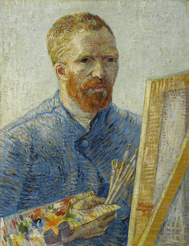 Vincent van Gogh Carry all Pouch Coin Pouches Canvas bag Self-Portrait as a Painter 