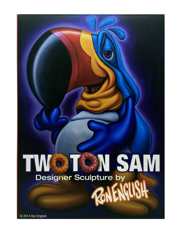 Two Ton Sam 9" Vinyl Figure by Ron English Froot Loops Toucan NEW 