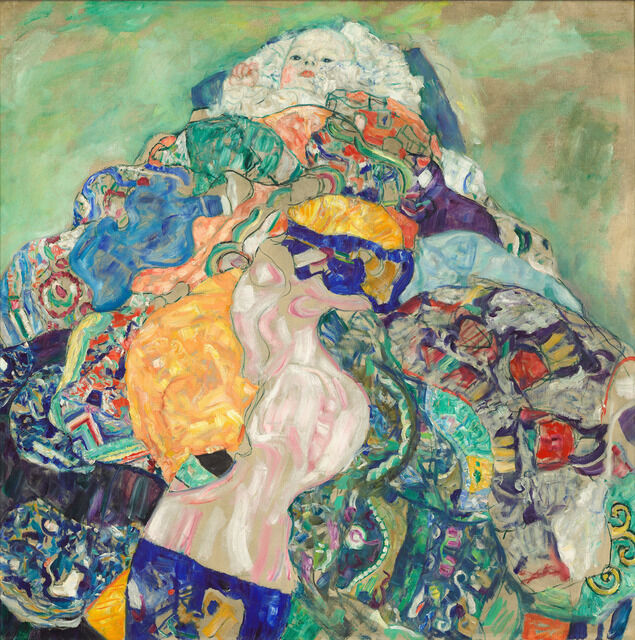 Gustav Klimt Baby Cradle 1917 1918 Artsy