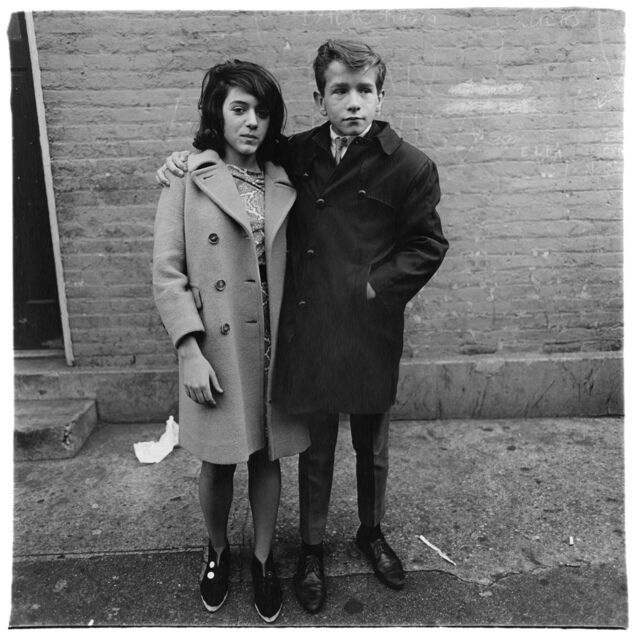 Diane Arbus Teenage Couple On Hudson Street N Y C 1963 Printed By Neil Selkirk Available For Sale Artsy