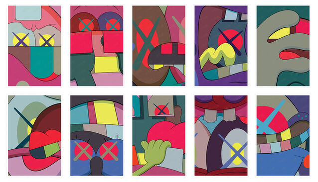 Kaws Ups And Downs Portfolio Of 10 Prints 2013 Artsy