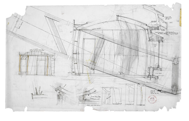 Peter Salter Preliminary Section Plan Details Of House 2 Yurt 1 25 1 10 And Full Size 09 Available For Sale Artsy Peter Salter Preliminary Section Plan Details Of House 2 Yurt 1 25 1 10 And Full Size 09 Available For Sale Artsy