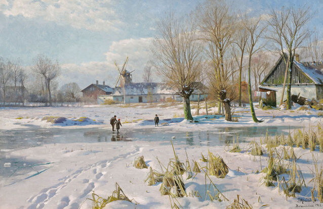 Peder Mork Monsted Winter S Magic 1922 Available For Sale Artsy