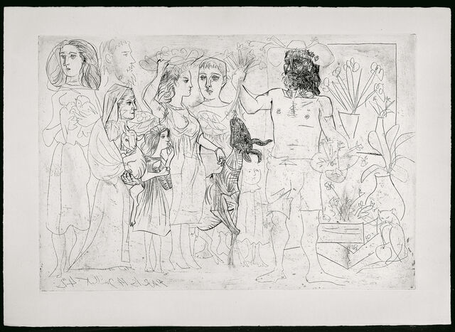 Pablo Picasso | Paris, 14 Juillet 42 - L'Homme au mouton ...