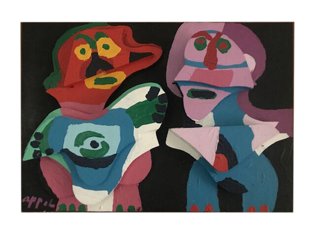 Karel Appel Couple In Wood 1975 Available For Sale Artsy
