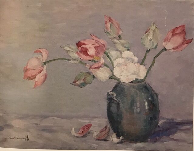 Junbi Fang 方君璧 Lotus 荷花 1942 Artsy